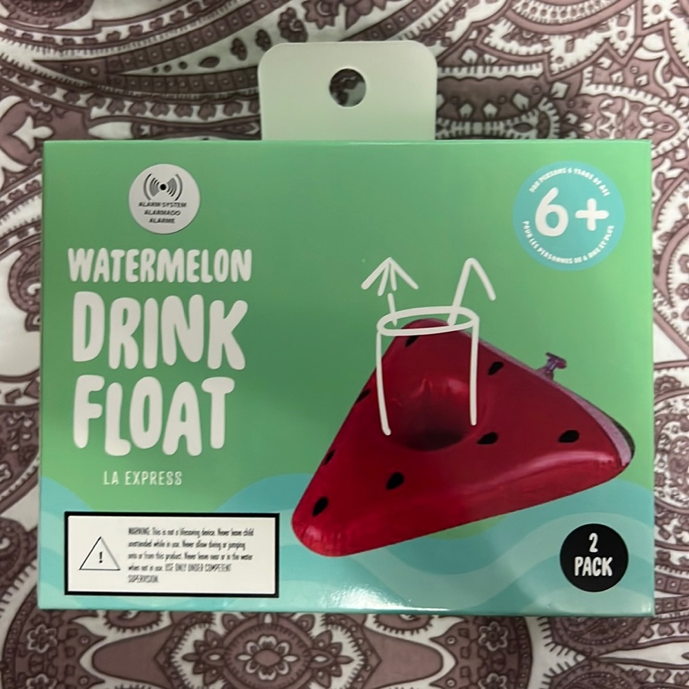 NWT WATERMELON DRINK FLOATIE